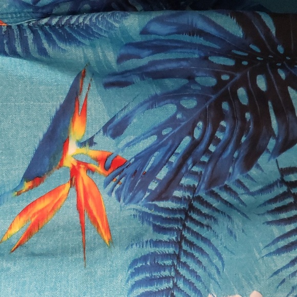 Speedo Knee Length Boardshort Blue Tropical Printed Size S - Picture 4 of 9